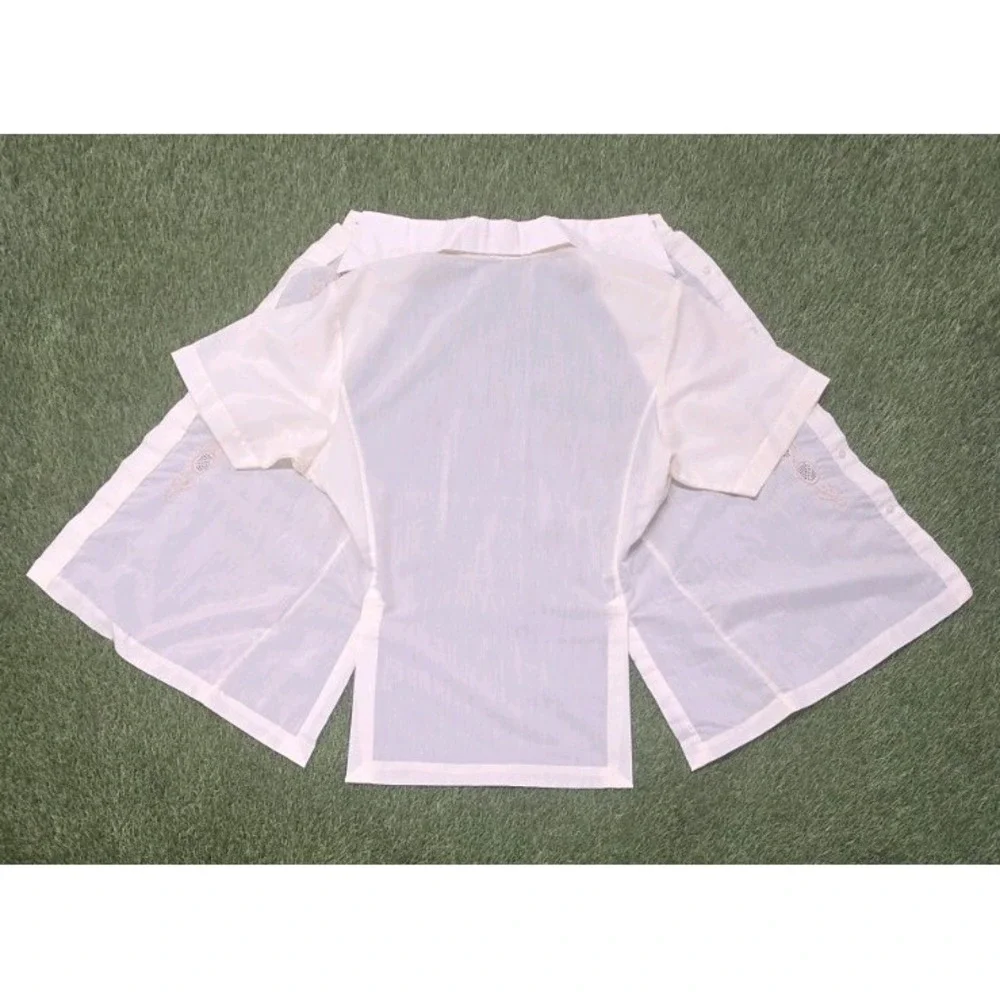 Tesoro's Manila Vintage Jusi Barong Tagalog Shirt Size L - Picture 5 of 5